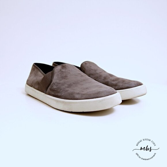 Vince Preston Suede Slip Ons - Picture 4 of 12